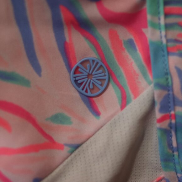 Lilly Pulitzer Luxletic Colorful Floral Print Athletic Shorts LG - Picture 5 of 10